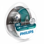Лампа Галогенные лампы Philips H1 12v 55w X-treme Vision +100% 12258XVS2 2 шт.